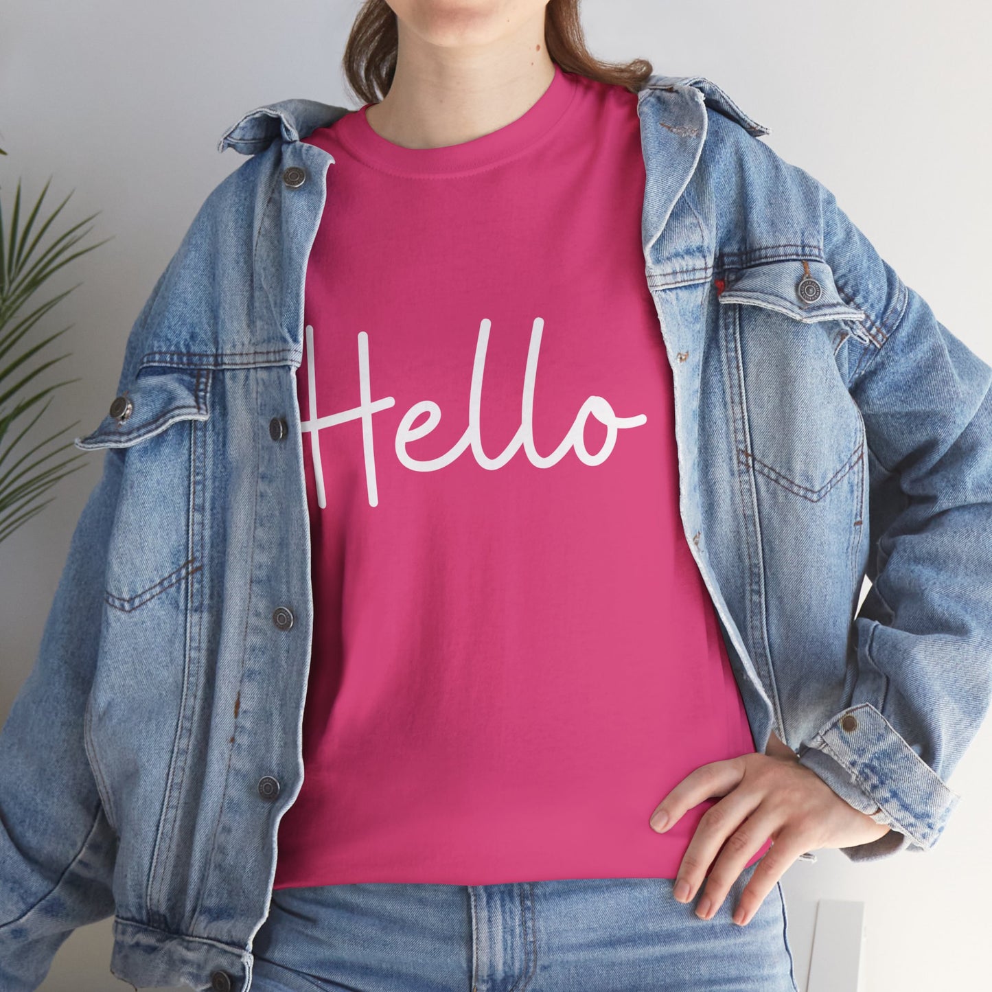 "Hello" & "Goodbye" (English Greetings) Unisex Heavy Cotton Tee