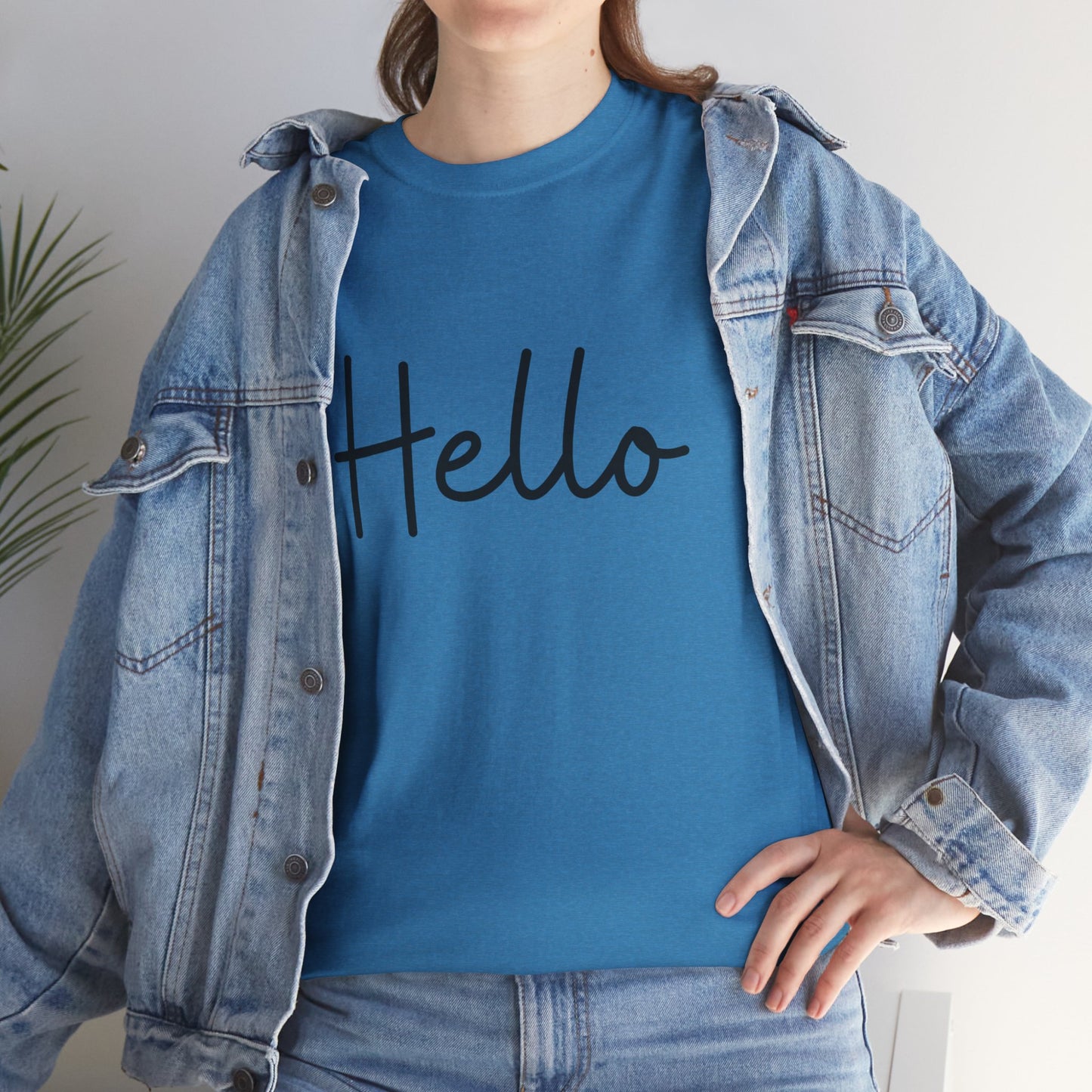 "Hello" & "Goodbye" (English Greeting) Unisex Heavy Cotton Tee