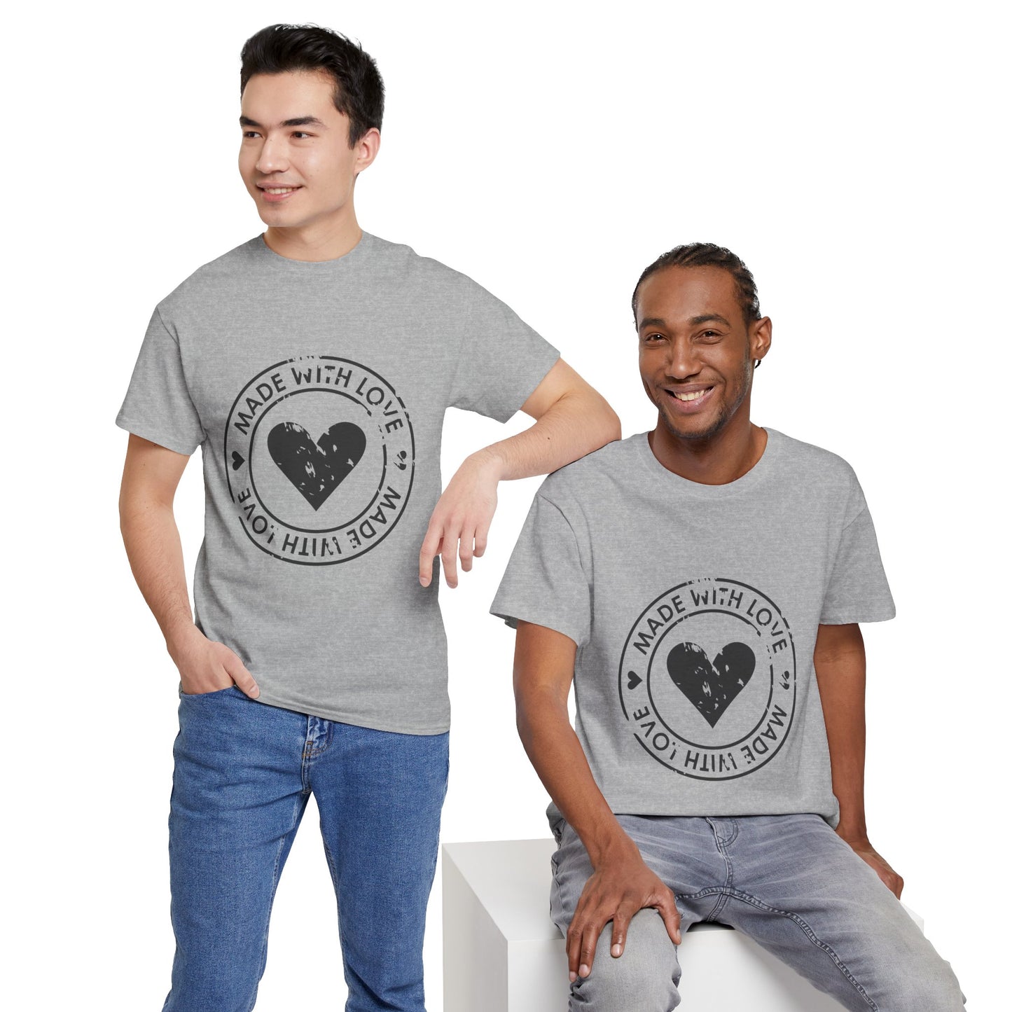 Made With Love - Unisex Heavy Cotton Tee