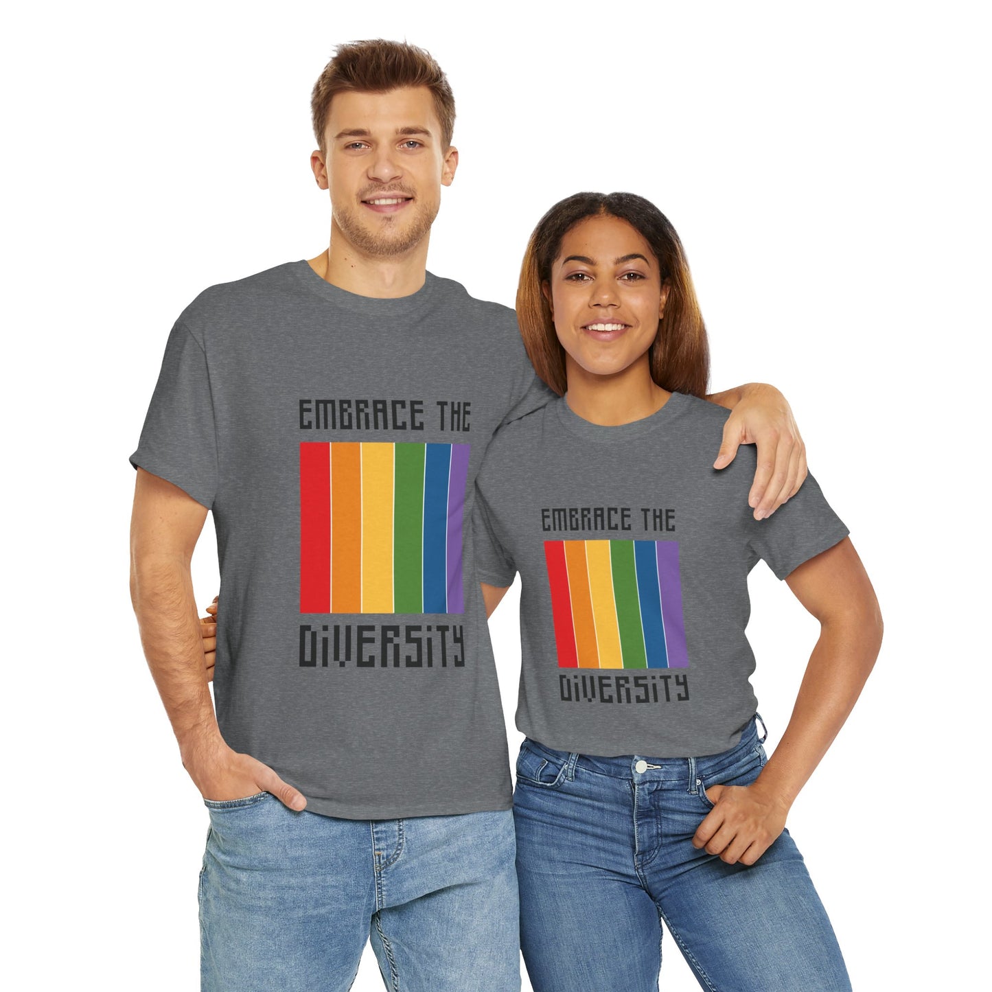 Unisex Heavy Cotton Tee - Embrace The Diversity