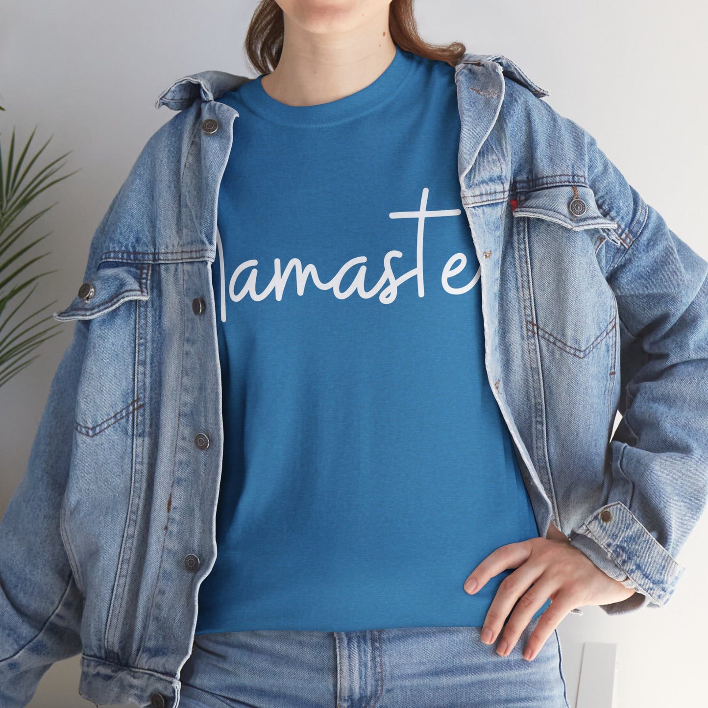 "Namaste" & "Namaste" (Hindi Greetings) Unisex Heavy Cotton Tee