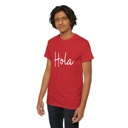 "Hola" & "Hasta Luego" (Spanish Greetings) Unisex Heavy Cotton Tee