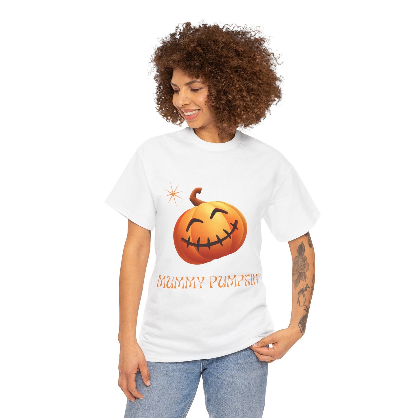 Mummy Pumpkin - Unisex Heavy Cotton Tee