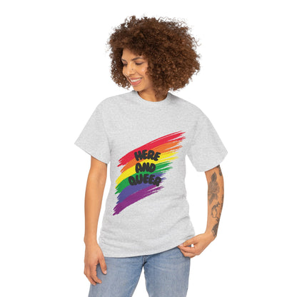 Unisex Heavy Cotton Tee - Here And Queer