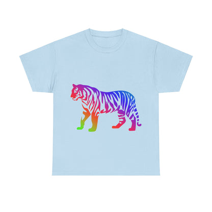 Vibrant, rainbow, colourful tiger. Ideal for any animal or wildlife lover.  T-SHIRT