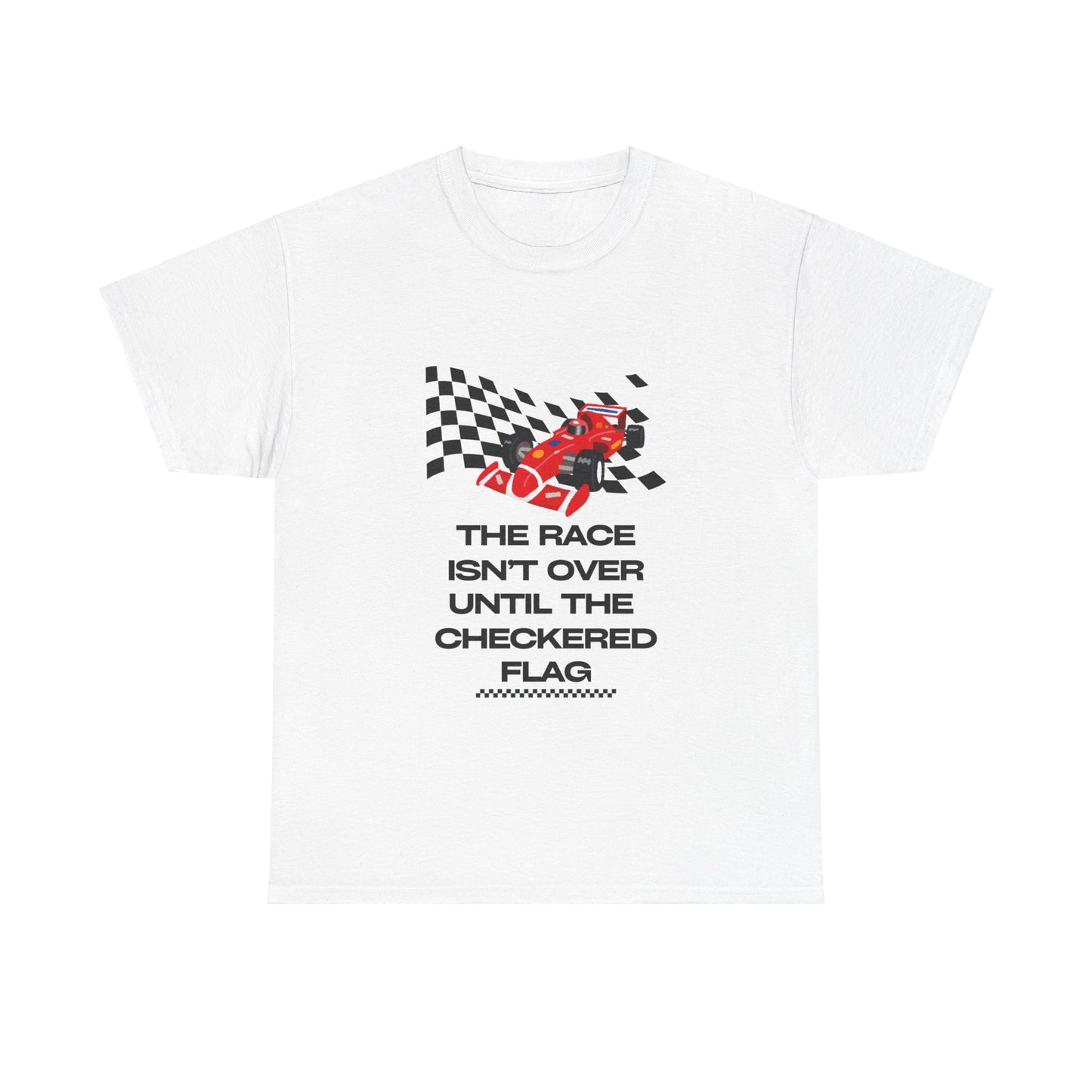 Unisex Heavy Cotton Tee - Checkered Flag