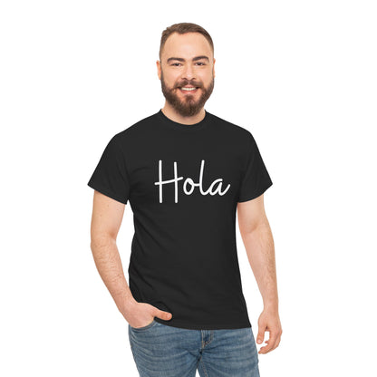 "Hola" & "Hasta Luego" (Spanish Greetings) Unisex Heavy Cotton Tee