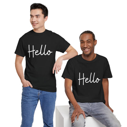 "Hello" & "Goodbye" (English Greetings) Unisex Heavy Cotton Tee