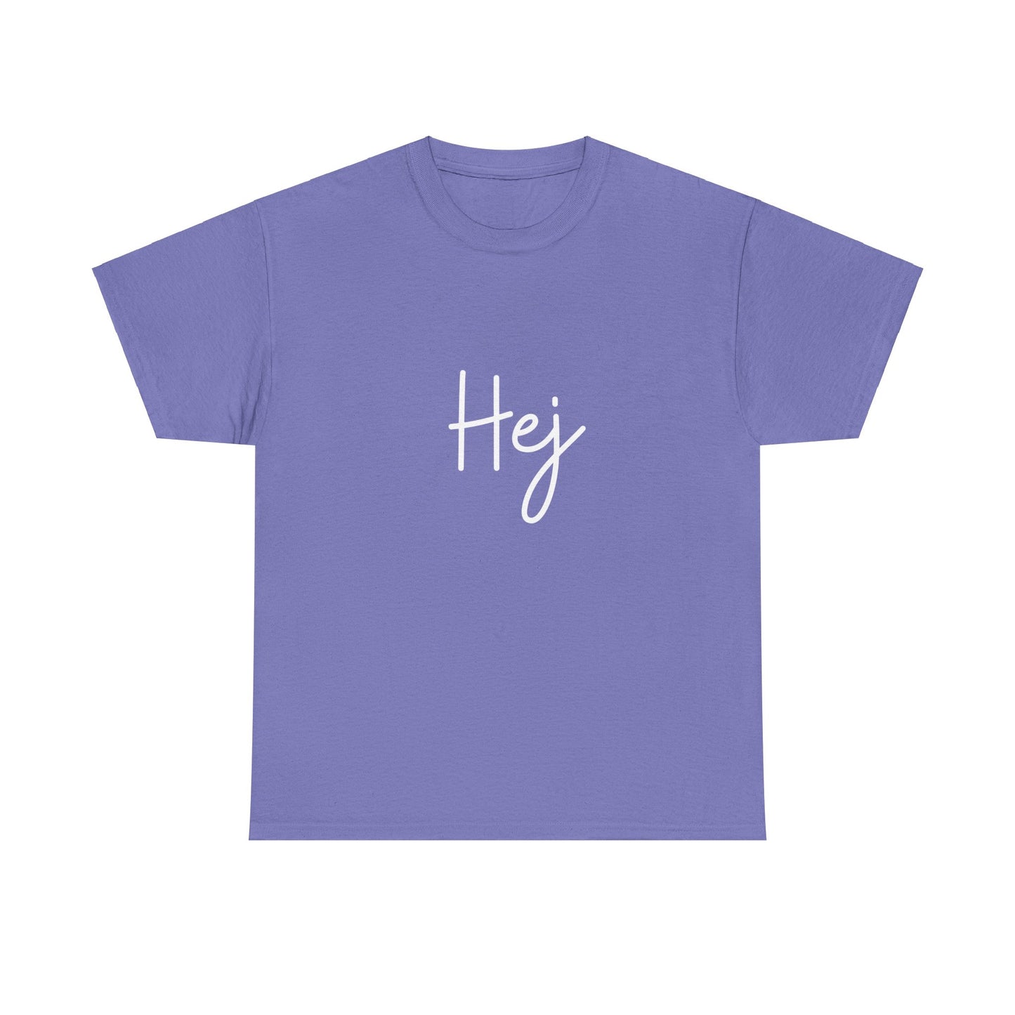 "Hej" & "Farvel" (Danish Greetings) Unisex Heavy Cotton Tee