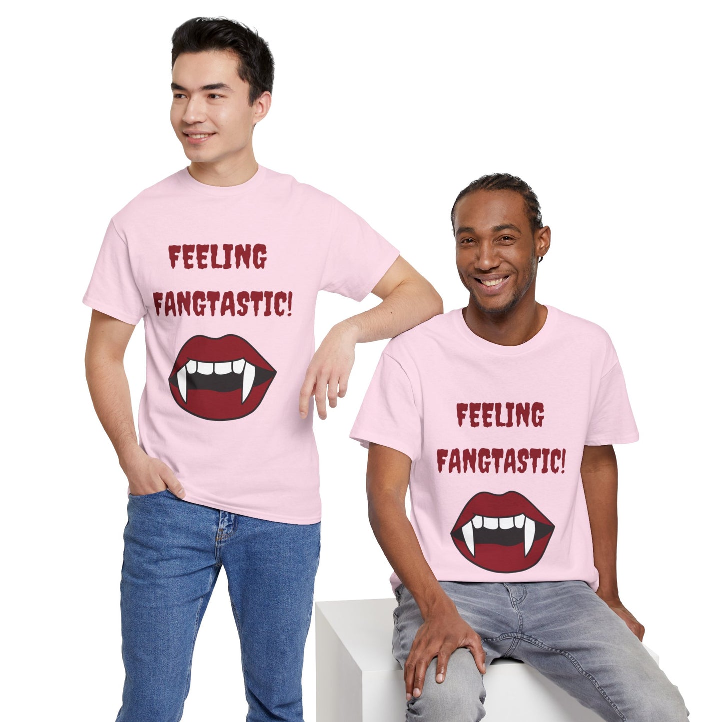 Unisex Heavy Cotton Tee - Feeling Fangtastic