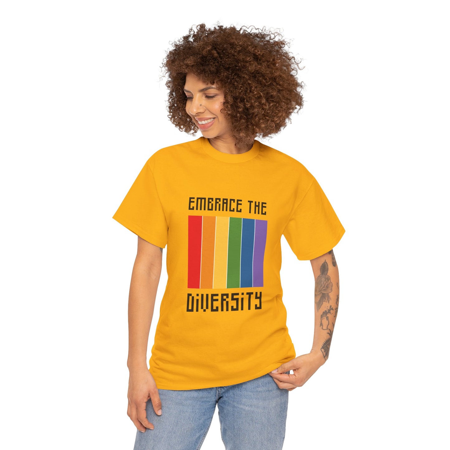 Unisex Heavy Cotton Tee - Embrace The Diversity