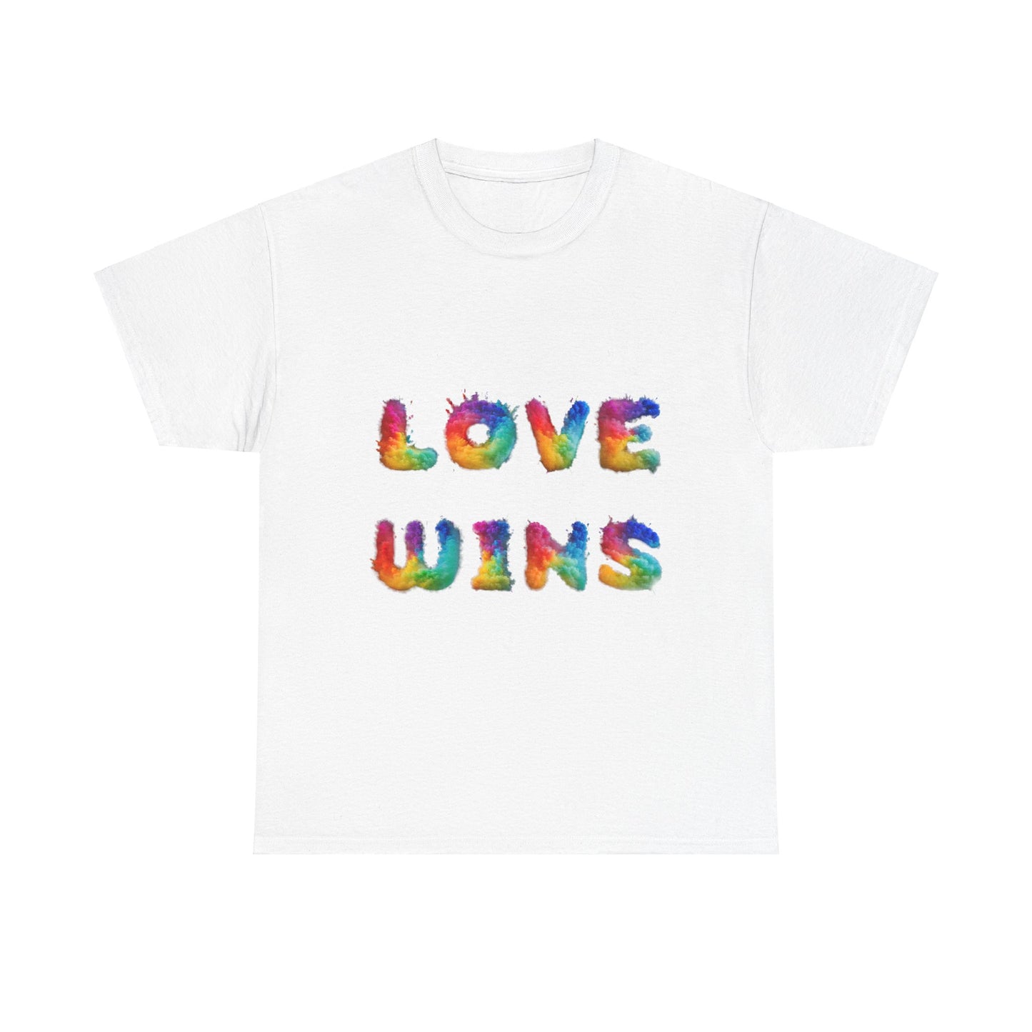 Unisex Heavy Cotton Tee - Love Wins Burst