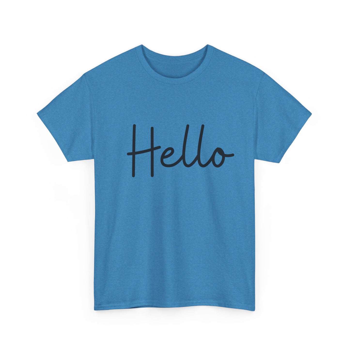 "Hello" (English Greeting) Unisex Heavy Cotton Tee