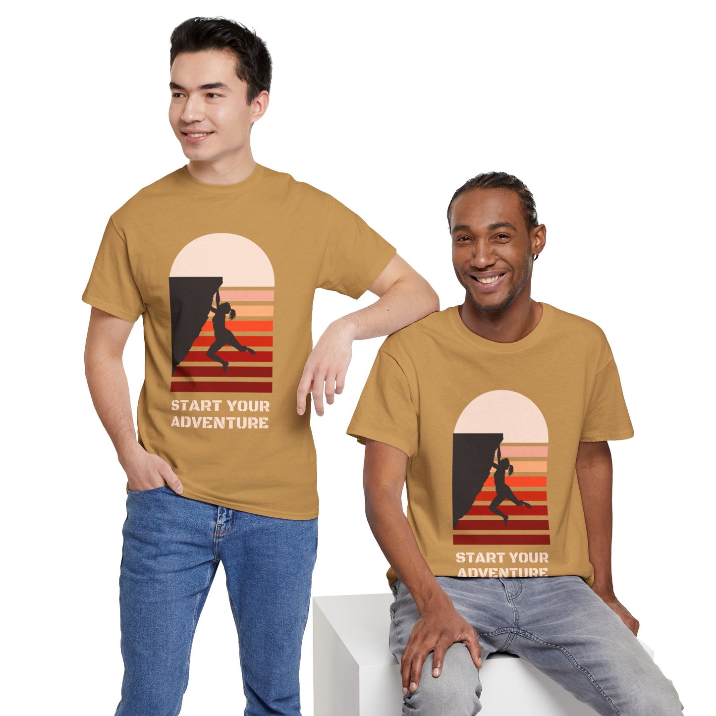 Climbing Adventure 1 - Unisex Heavy Cotton Tee