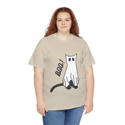 Unisex Heavy Cotton Tee - Boo Cat