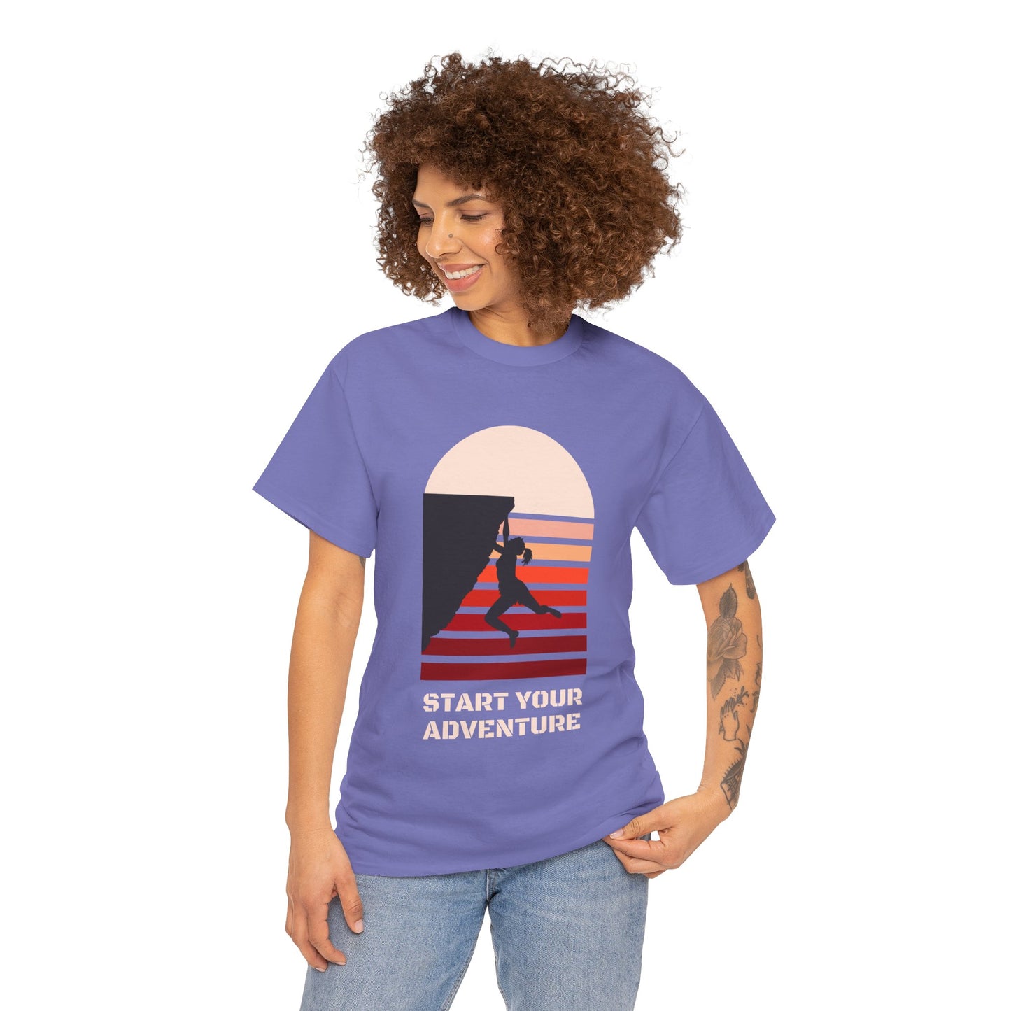 Climbing Adventure 1 - Unisex Heavy Cotton Tee