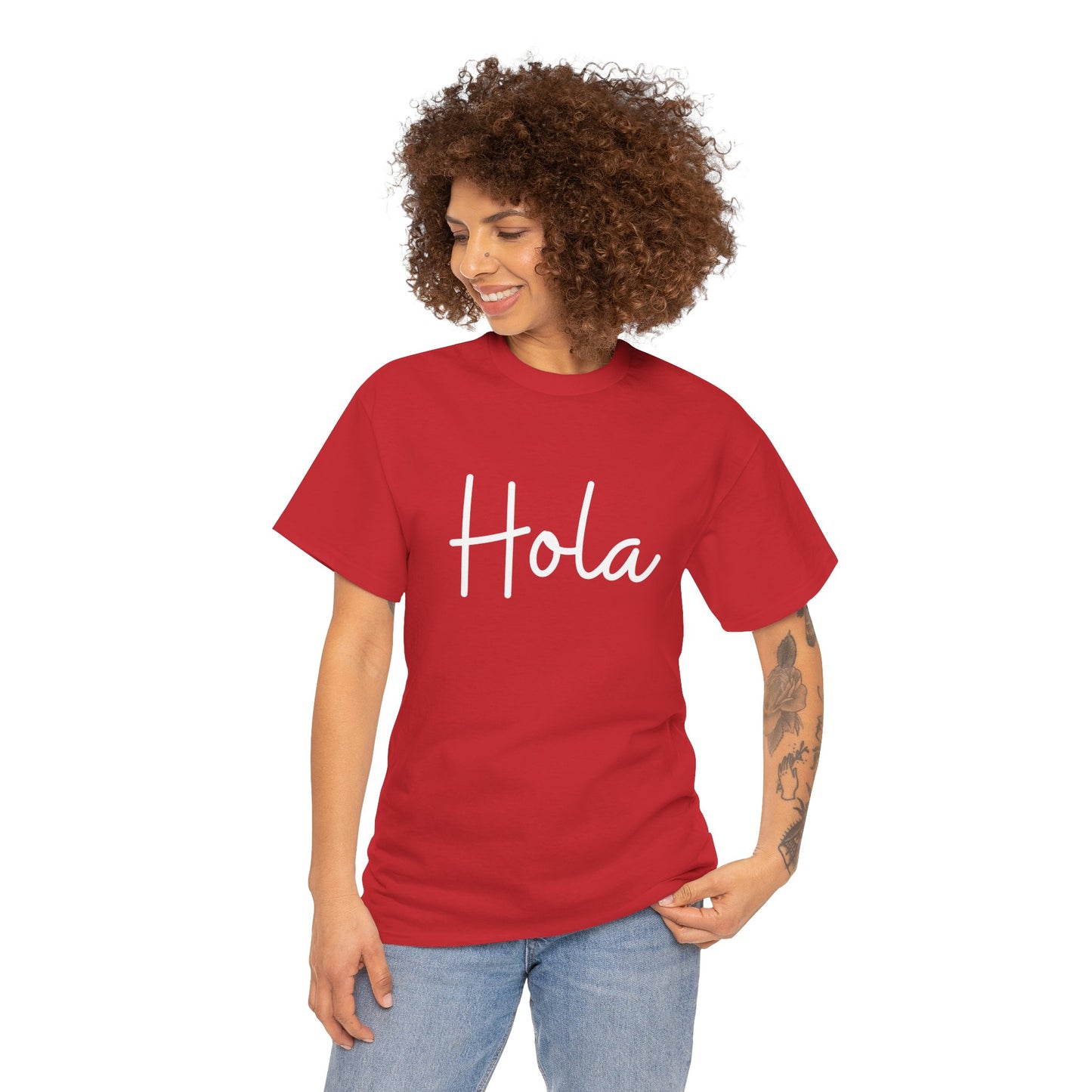 "Hola" & "Hasta Luego" (Spanish Greetings) Unisex Heavy Cotton Tee