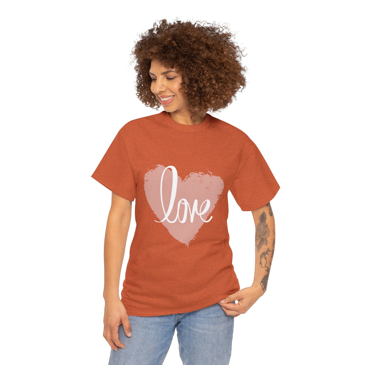 Love Heart - Unisex Heavy Cotton Tee