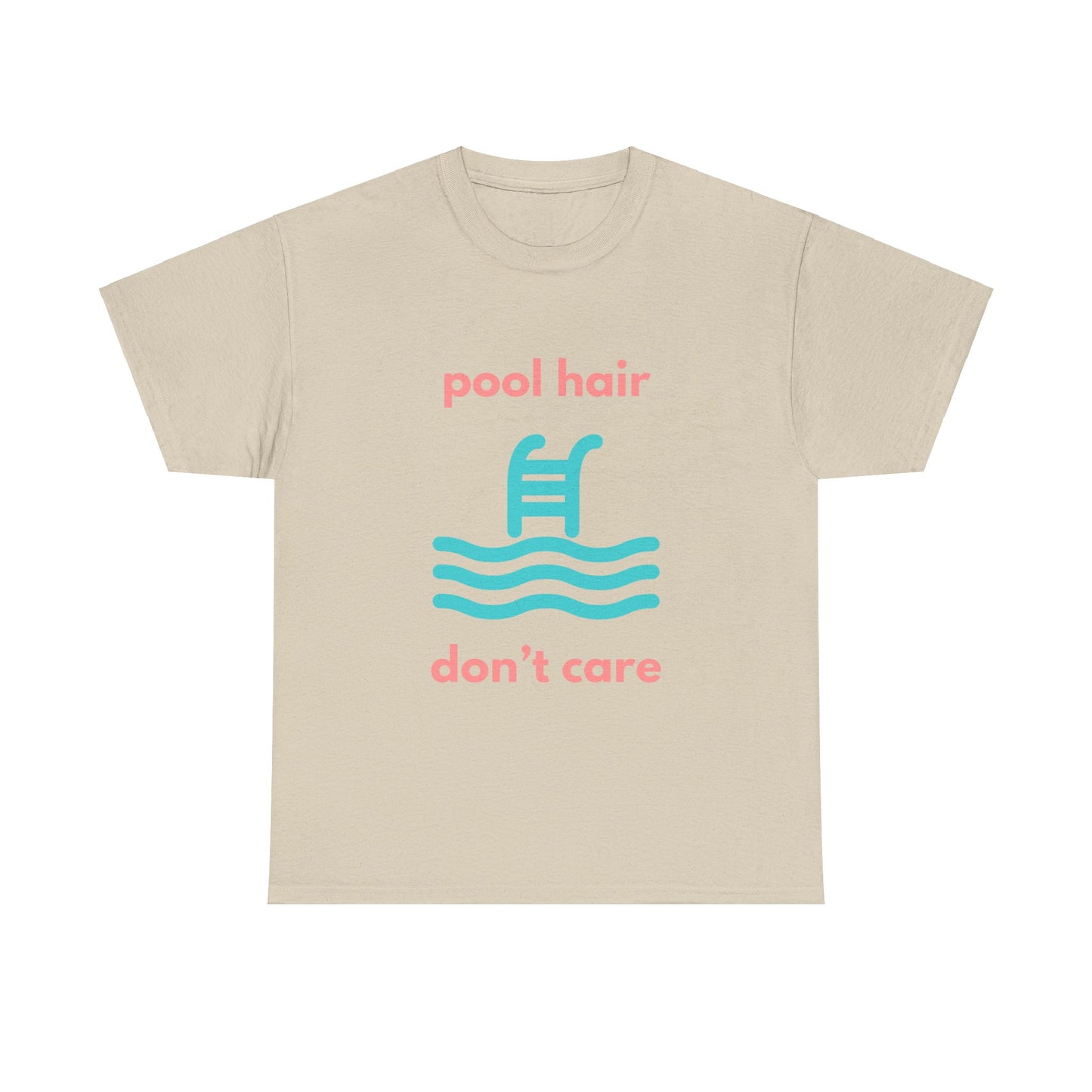 Unisex Heavy Cotton Tee - Pool Hair, Don't Care