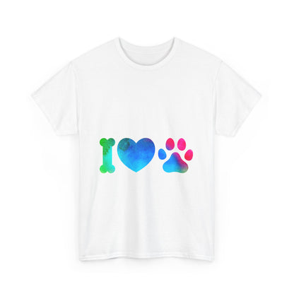 I Heart Paw - Unisex Heavy Cotton Tee