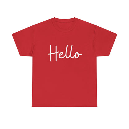 "Hello" & "Goodbye" (English Greetings) Unisex Heavy Cotton Tee