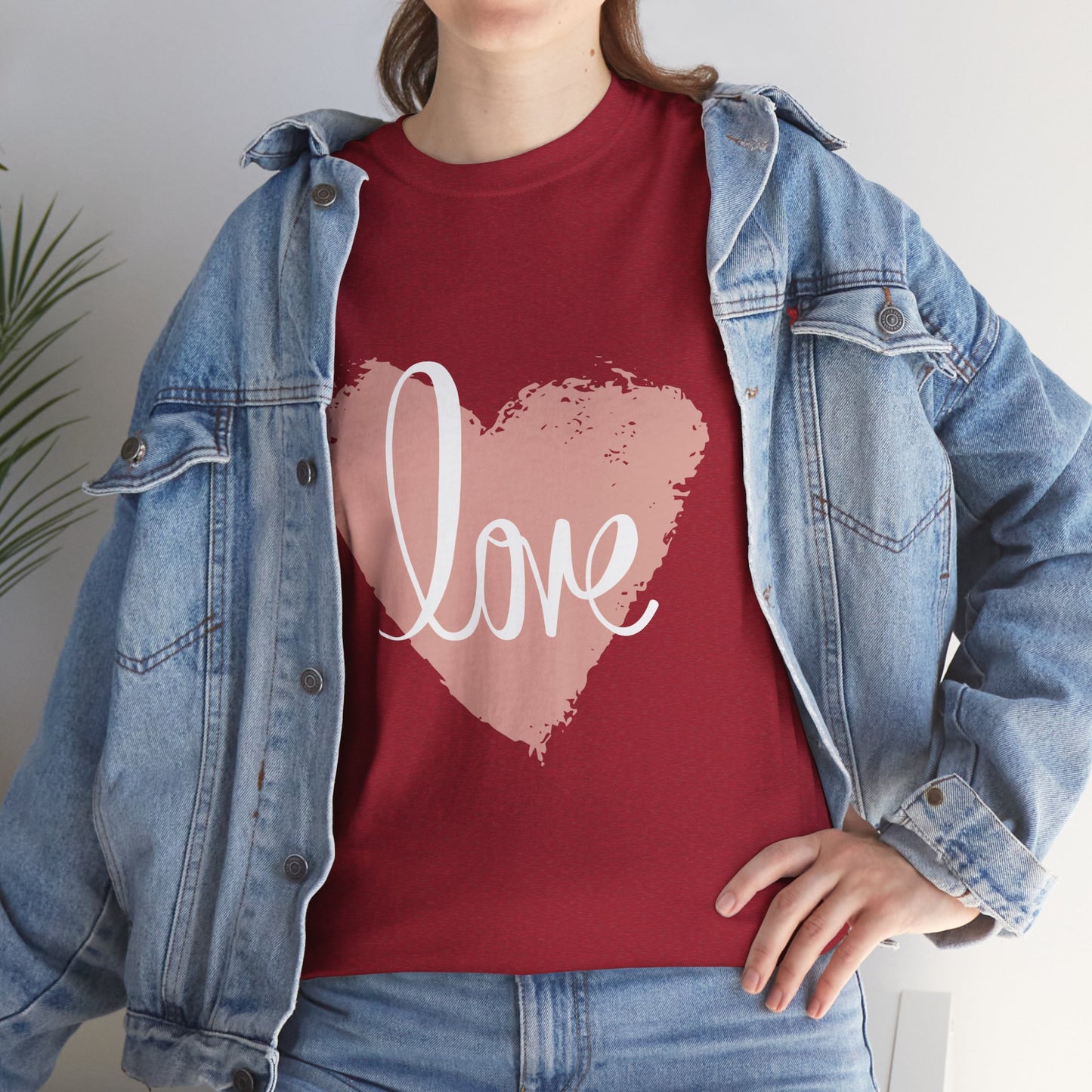 Love Heart - Unisex Heavy Cotton Tee