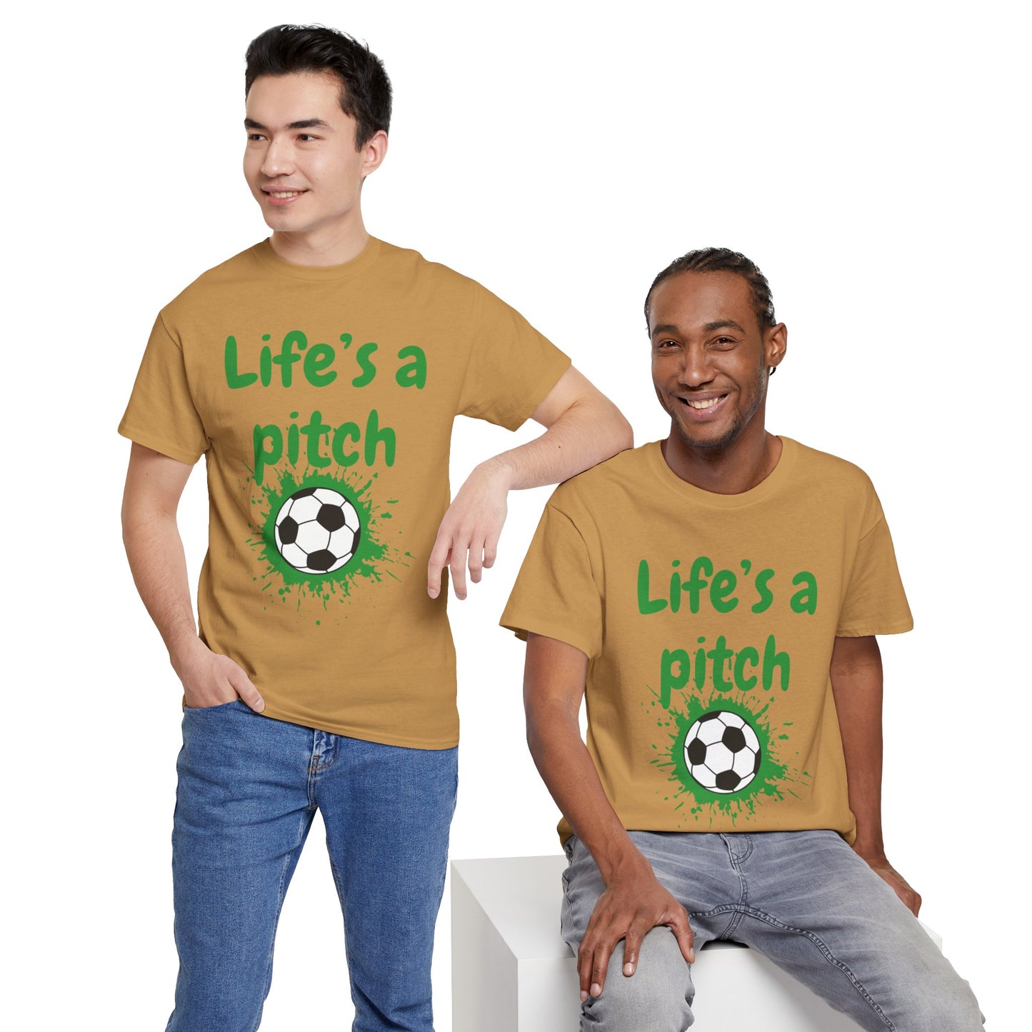 Unisex Heavy Cotton Tee - Life's A Pitch