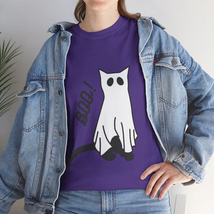 Unisex Heavy Cotton Tee - Boo Cat