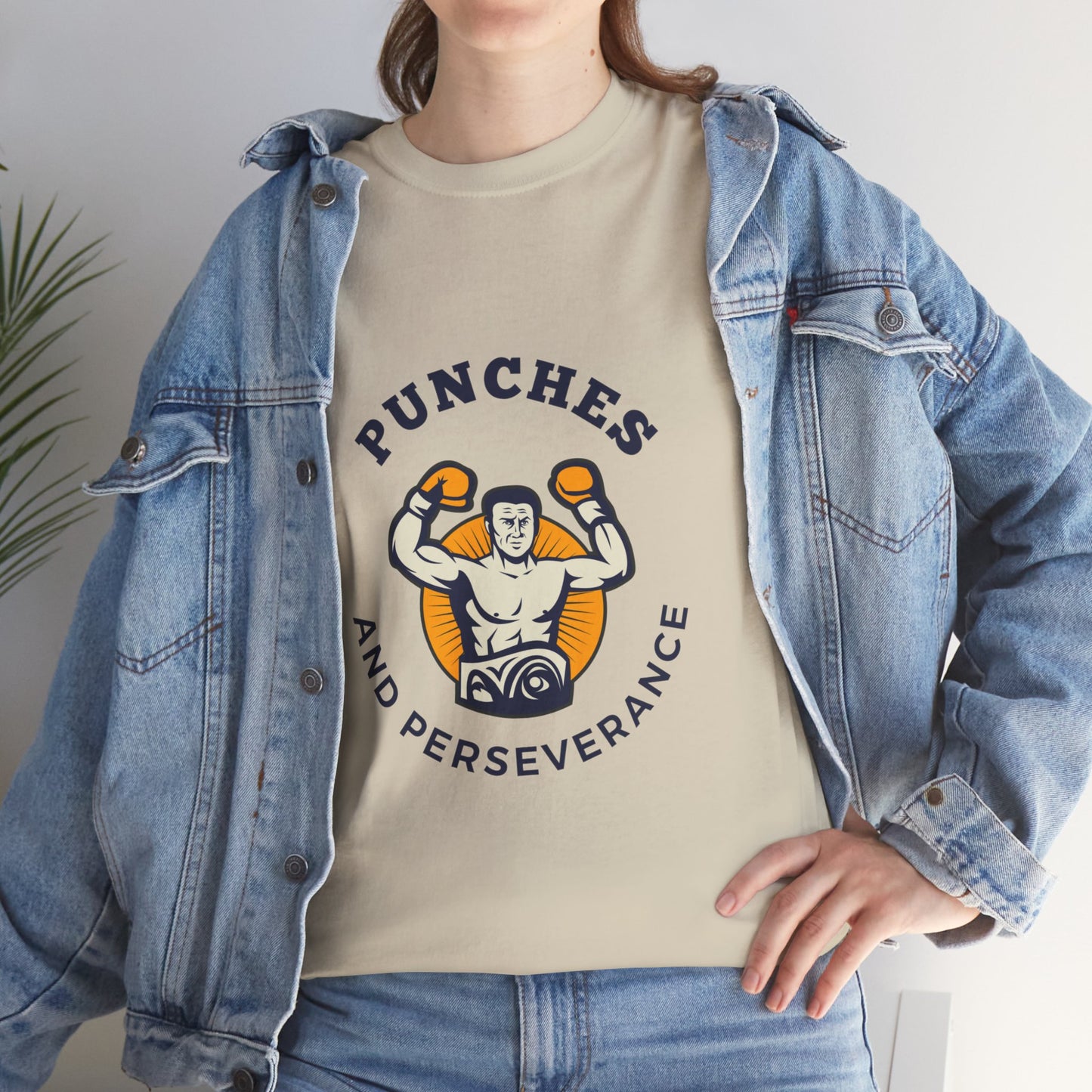 Unisex Heavy Cotton Tee - Punches And Perseverance Man