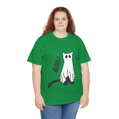 Unisex Heavy Cotton Tee - Boo Cat