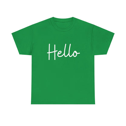 "Hello" & "Goodbye" (English Greetings) Unisex Heavy Cotton Tee