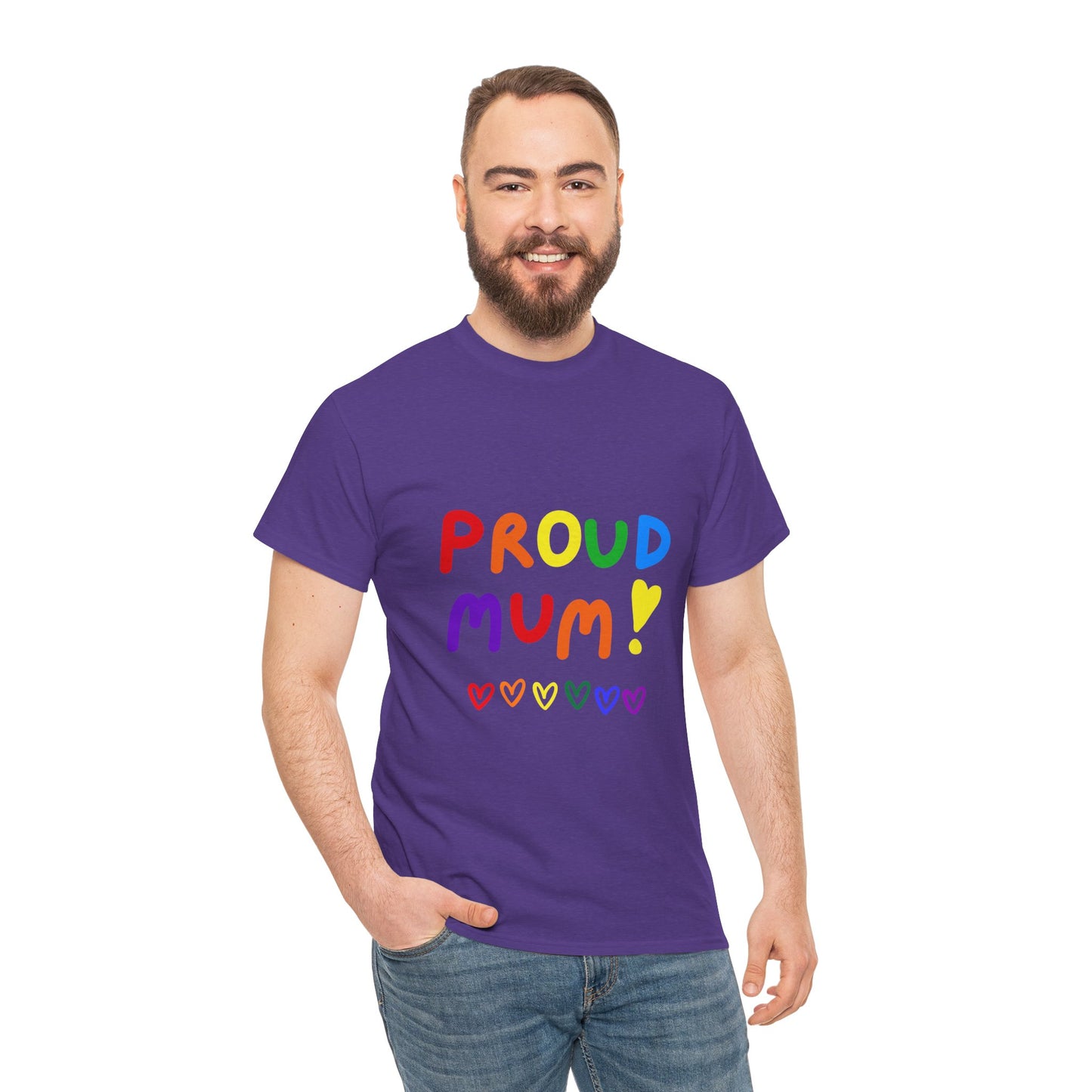 Unisex Heavy Cotton Tee - Proud Mum