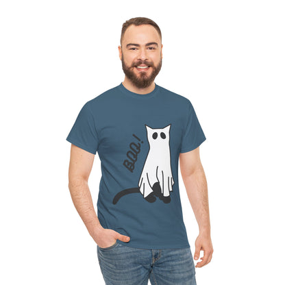 Unisex Heavy Cotton Tee - Boo Cat