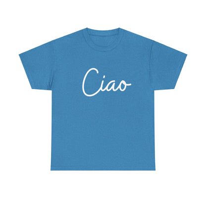 "Ciao" & "Arrivederci" (Italian Greetings) Unisex Heavy Cotton Tee