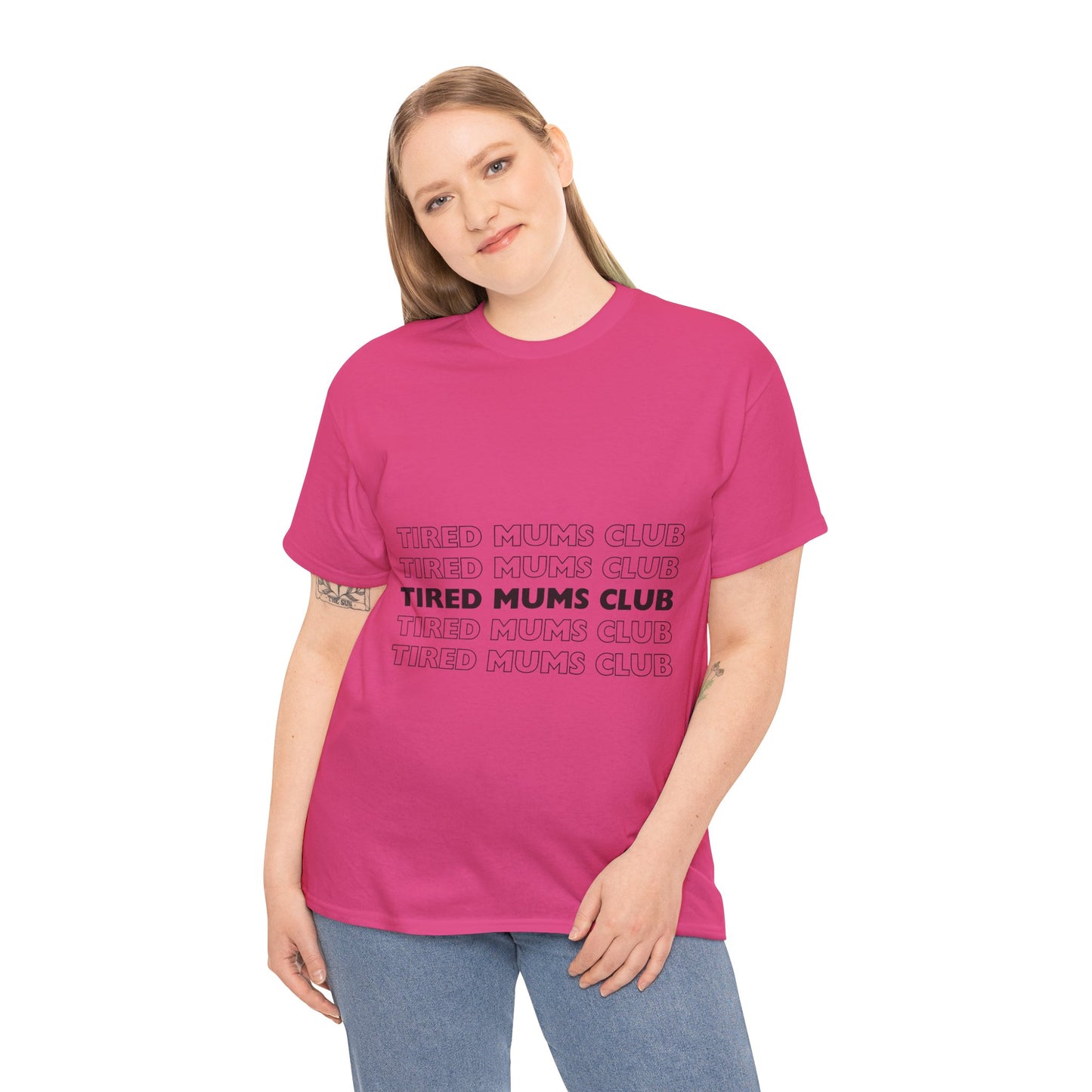 Unisex Heavy Cotton Tee _ Tired Mums Club