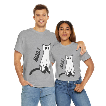 Unisex Heavy Cotton Tee - Boo Cat