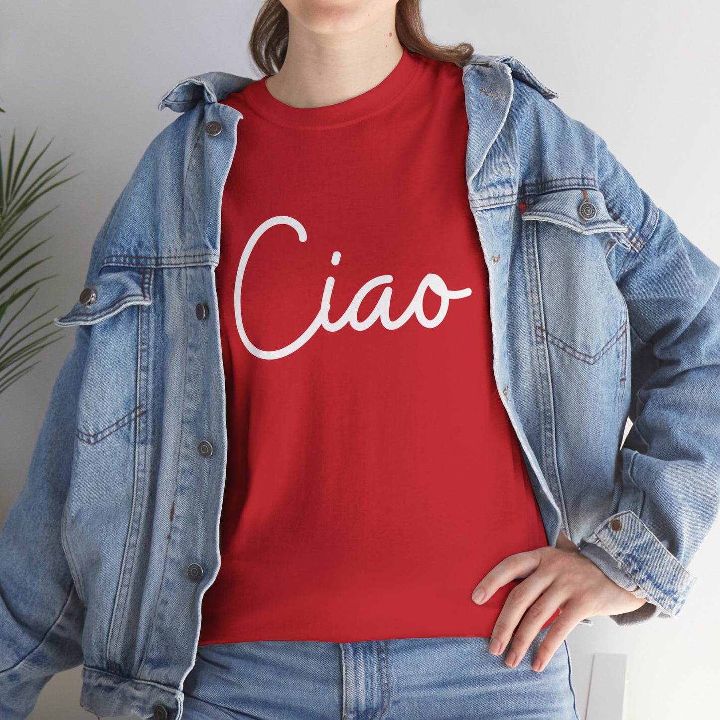 "Ciao" & "Arrivederci" (Italian Greetings) Unisex Heavy Cotton Tee