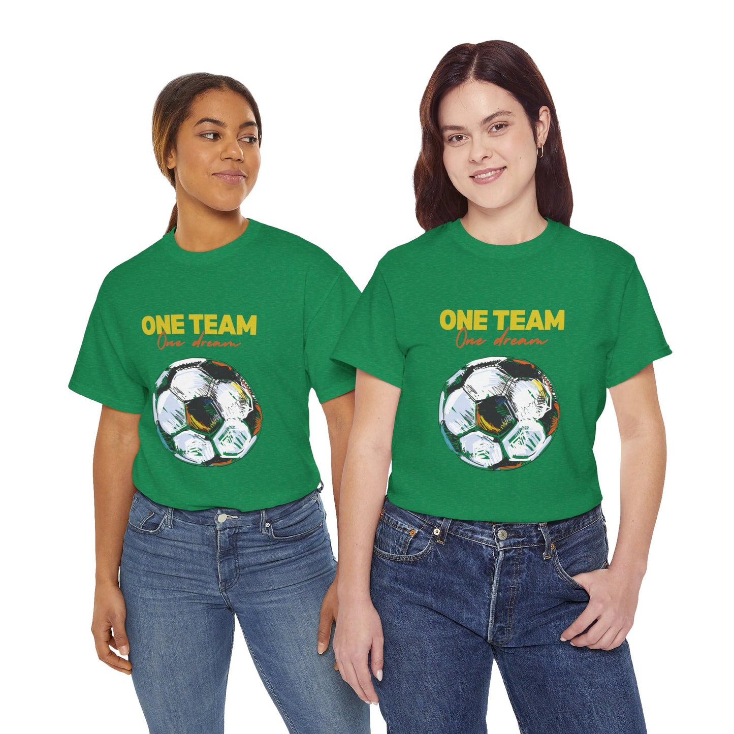 Unisex Heavy Cotton Tee - One Team, One Dream