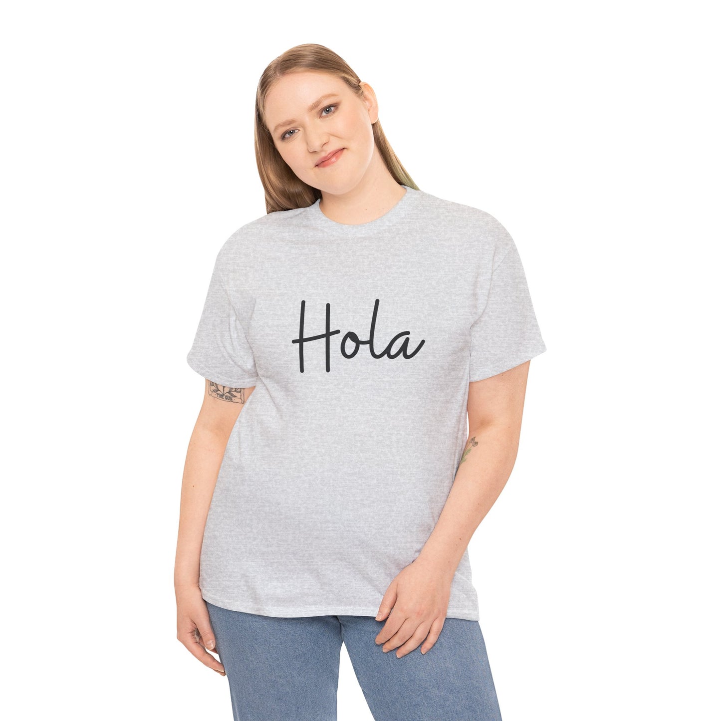 "Hola" & "Hasta Luego" (Spanish Greetings) Unisex Heavy Cotton Tee