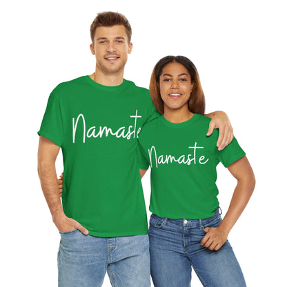 "Namaste" & "Namaste" (Hindi Greetings) Unisex Heavy Cotton Tee