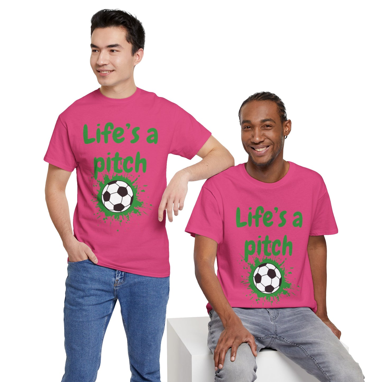 Unisex Heavy Cotton Tee - Life's A Pitch