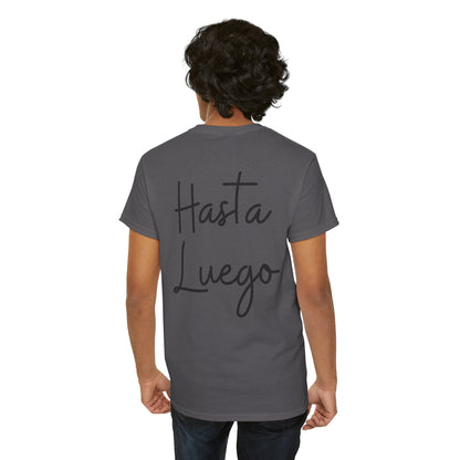 "Hola" & "Hasta Luego" (Spanish Greetings) Unisex Heavy Cotton Tee