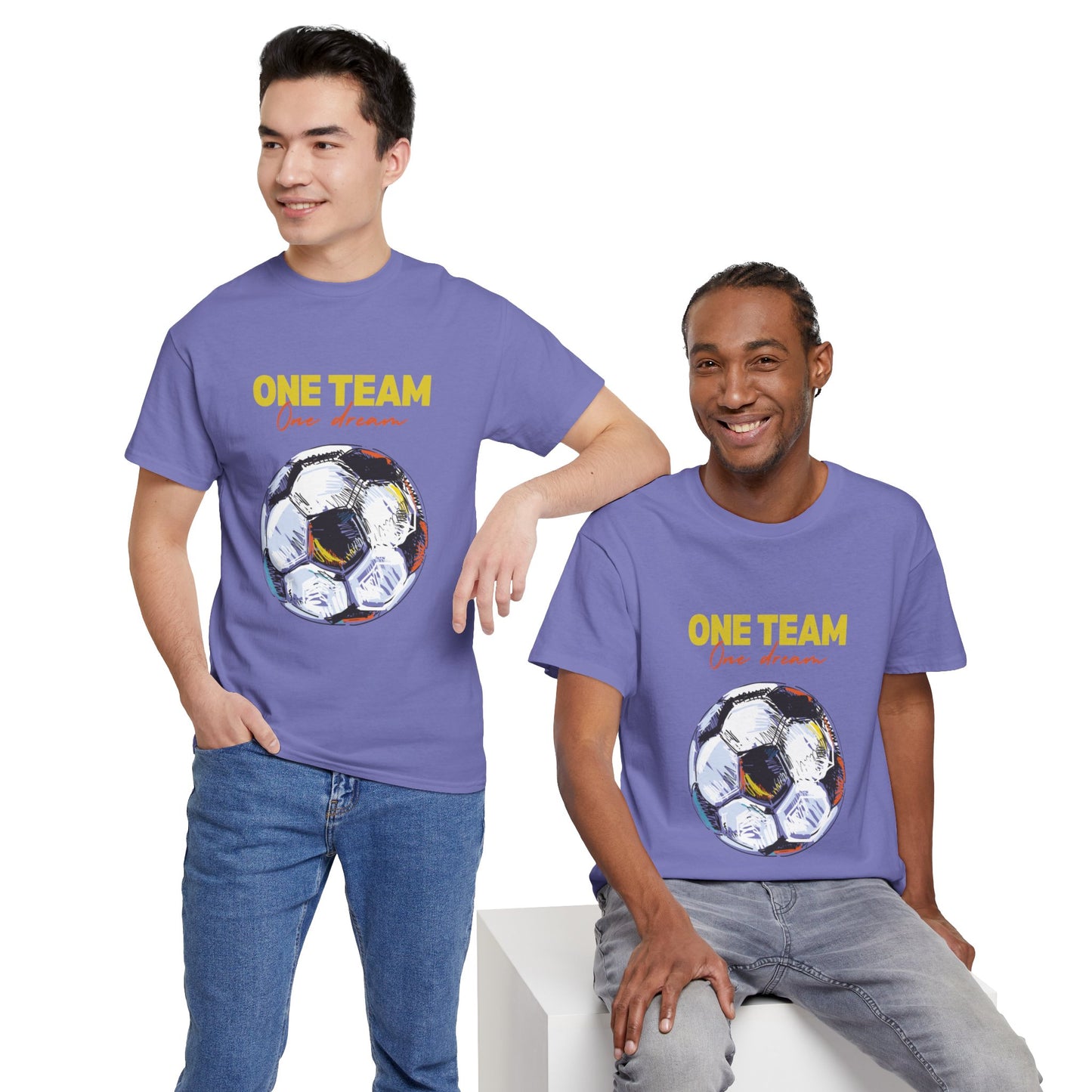 Unisex Heavy Cotton Tee - One Team, One Dream