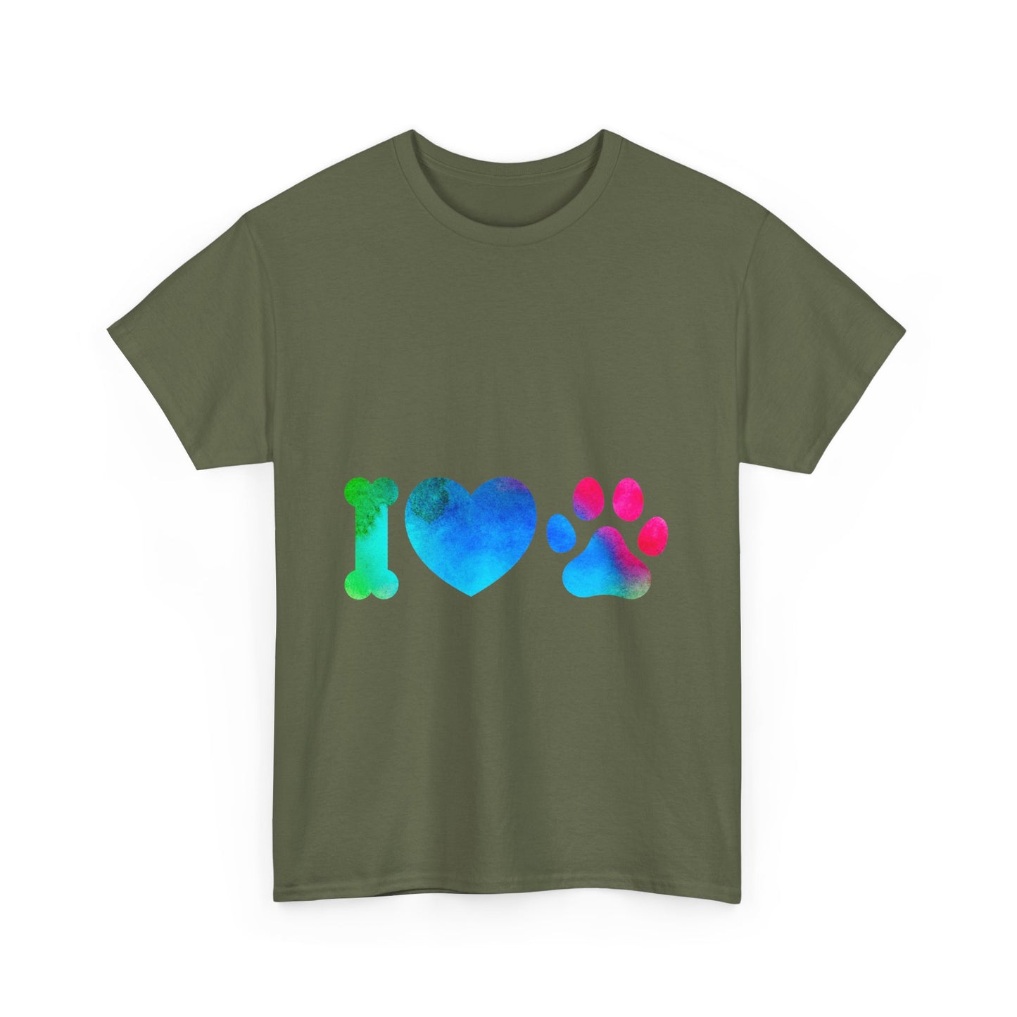 I Heart Paw - Unisex Heavy Cotton Tee