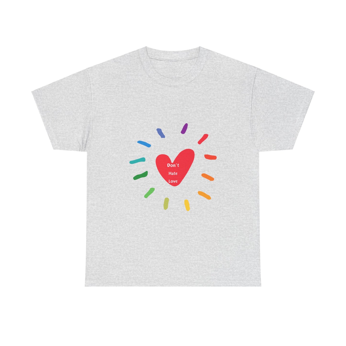 Unisex Heavy Cotton Tee - Don't Hate Love