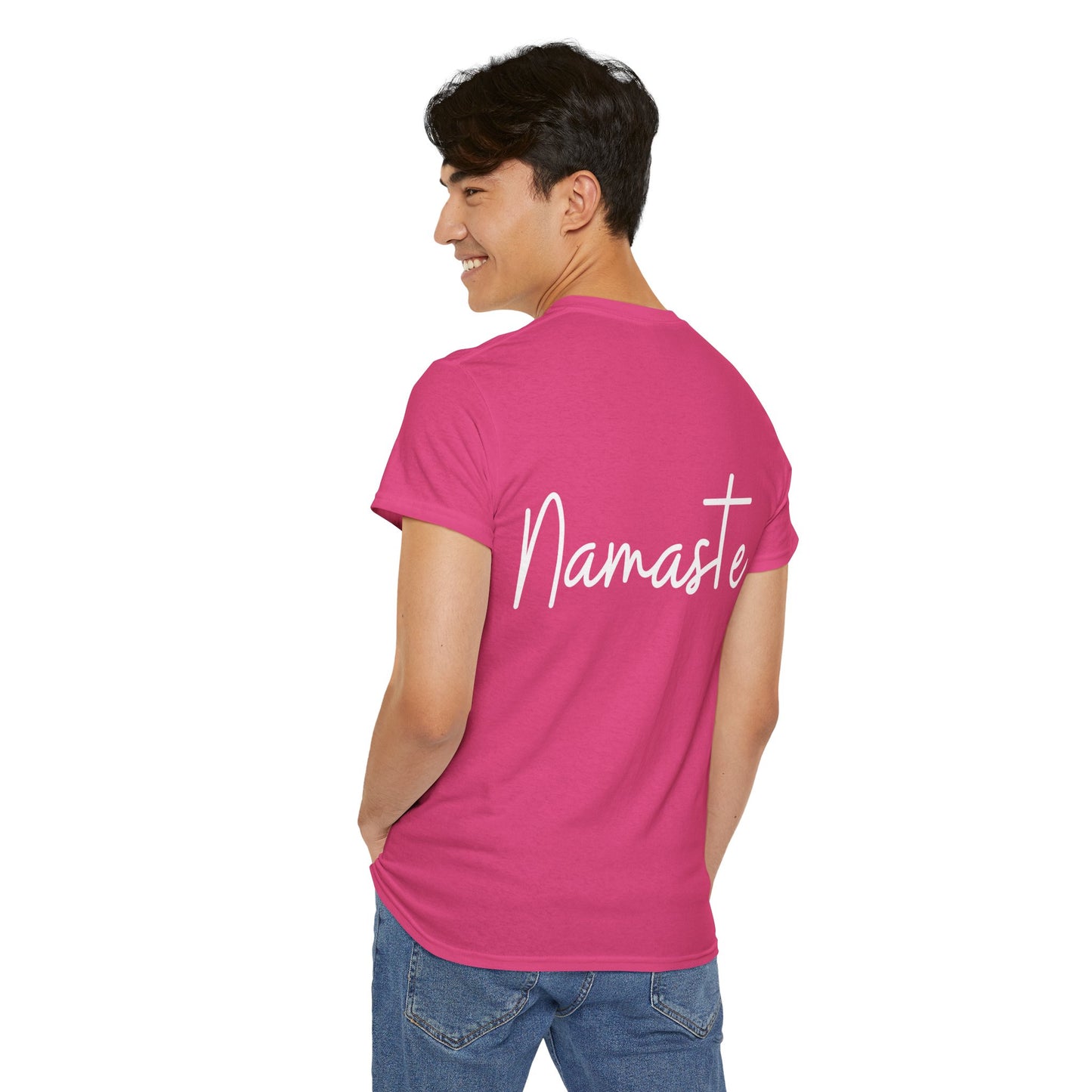 "Namaste" & "Namaste" (Hindi Greetings) Unisex Heavy Cotton Tee