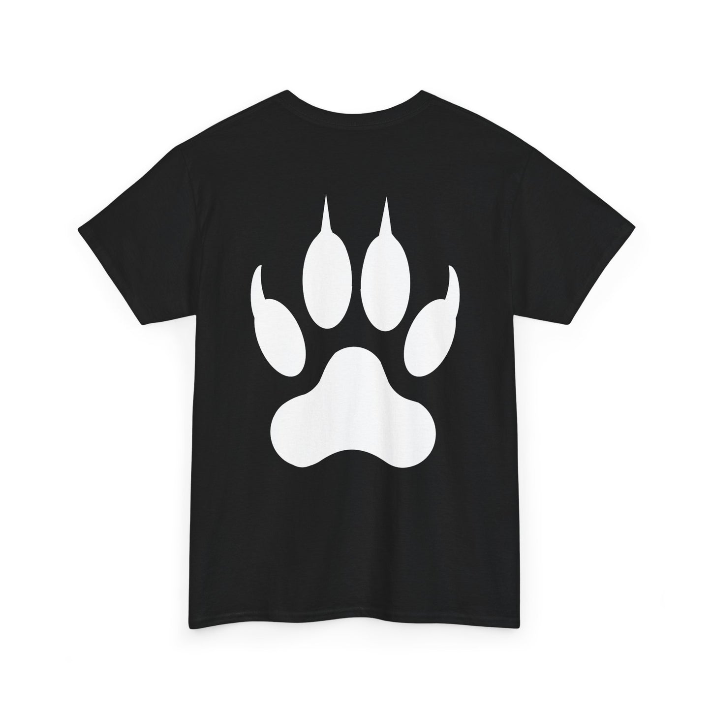 Hear me Roar T-Shirt, Bright, vibrant, make a statement t-shirt. This is for the bold, certain, animal lover, who adores a cat.  Full with paw on the rear. Wildlife.