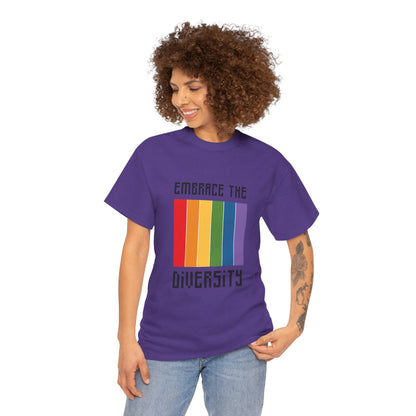 Unisex Heavy Cotton Tee - Embrace The Diversity