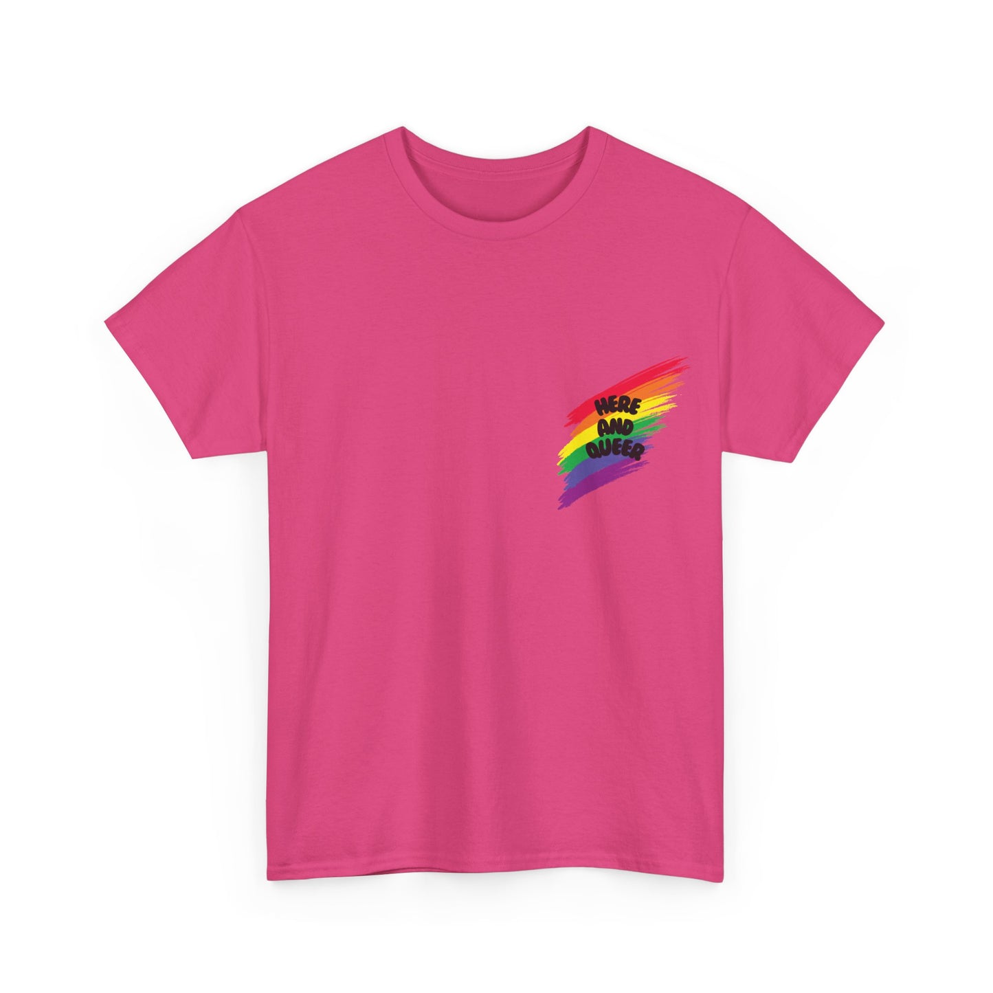 Unisex Heavy Cotton Tee - Here And Queer Mini