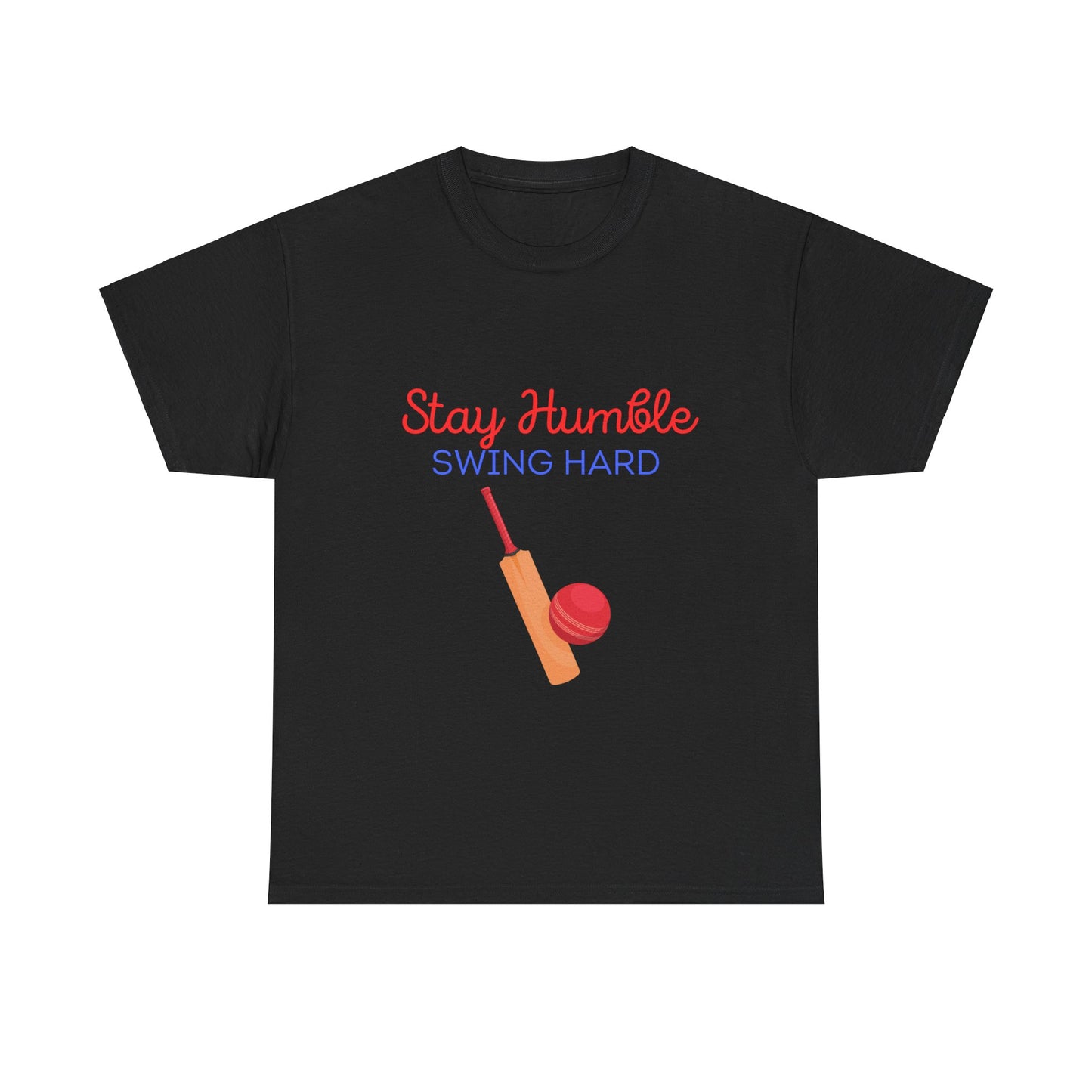 Unisex Heavy Cotton Tee - Stay Humble, Swing Hard